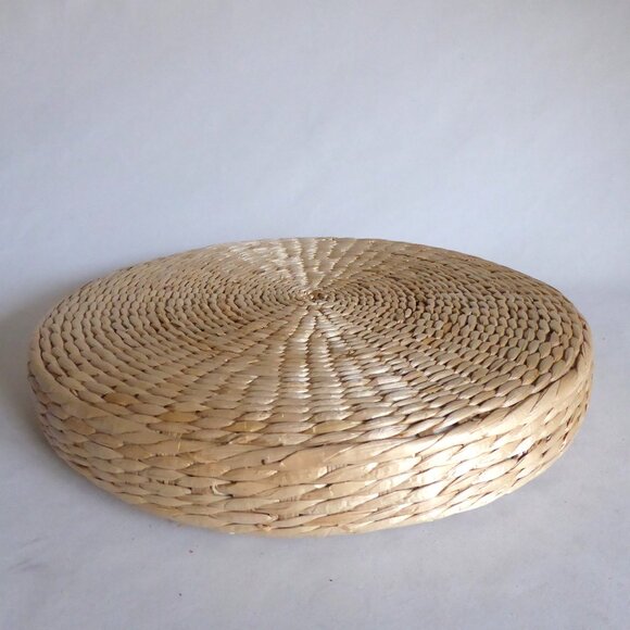 NEW 15” WOVEN STRAW TATAMI MAT PAD FLOOR SEAT PILLOW CUSHION YOGA PAD - Picture 5 of 7